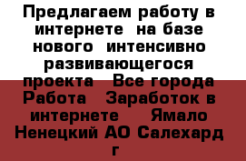 Предлагаем работу в интернете, на базе нового, интенсивно-развивающегося проекта - Все города Работа » Заработок в интернете   . Ямало-Ненецкий АО,Салехард г.